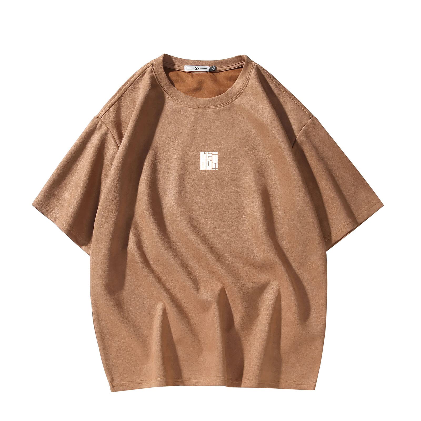 Men T Shirt Streetwear Harajuku Tops Short Sleeve Crewneck T-Shirt