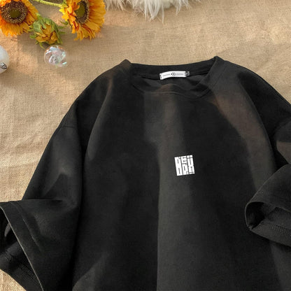 Men T Shirt Streetwear Harajuku Tops Short Sleeve Crewneck T-Shirt